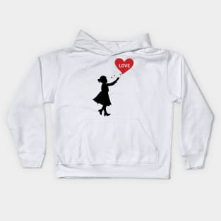 Red Heart Love Kids Hoodie